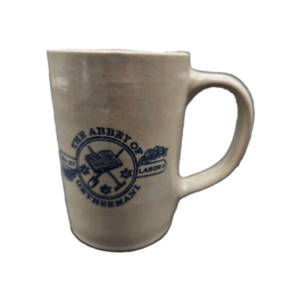 Vintage Louisville Stoneware Ceramic Mug Abbey Of Gethsemani Monastery Kentucky